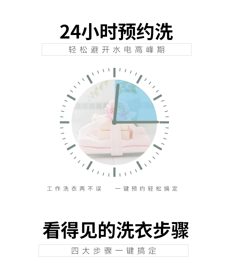 Máy giặt Changhong 6.5 7.5KG tự động hộ gia đình nhỏ có sóng sấy khô sấy khô ký túc xá công suất lớn máy giặt sấy lg