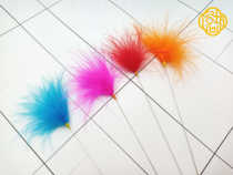 Silver Needle Colour hibiscus Wang Long goose-stick hibiscus Pestle Professional Cear Fur Rod Silver Pin Soft-touch Cheek Appeasement