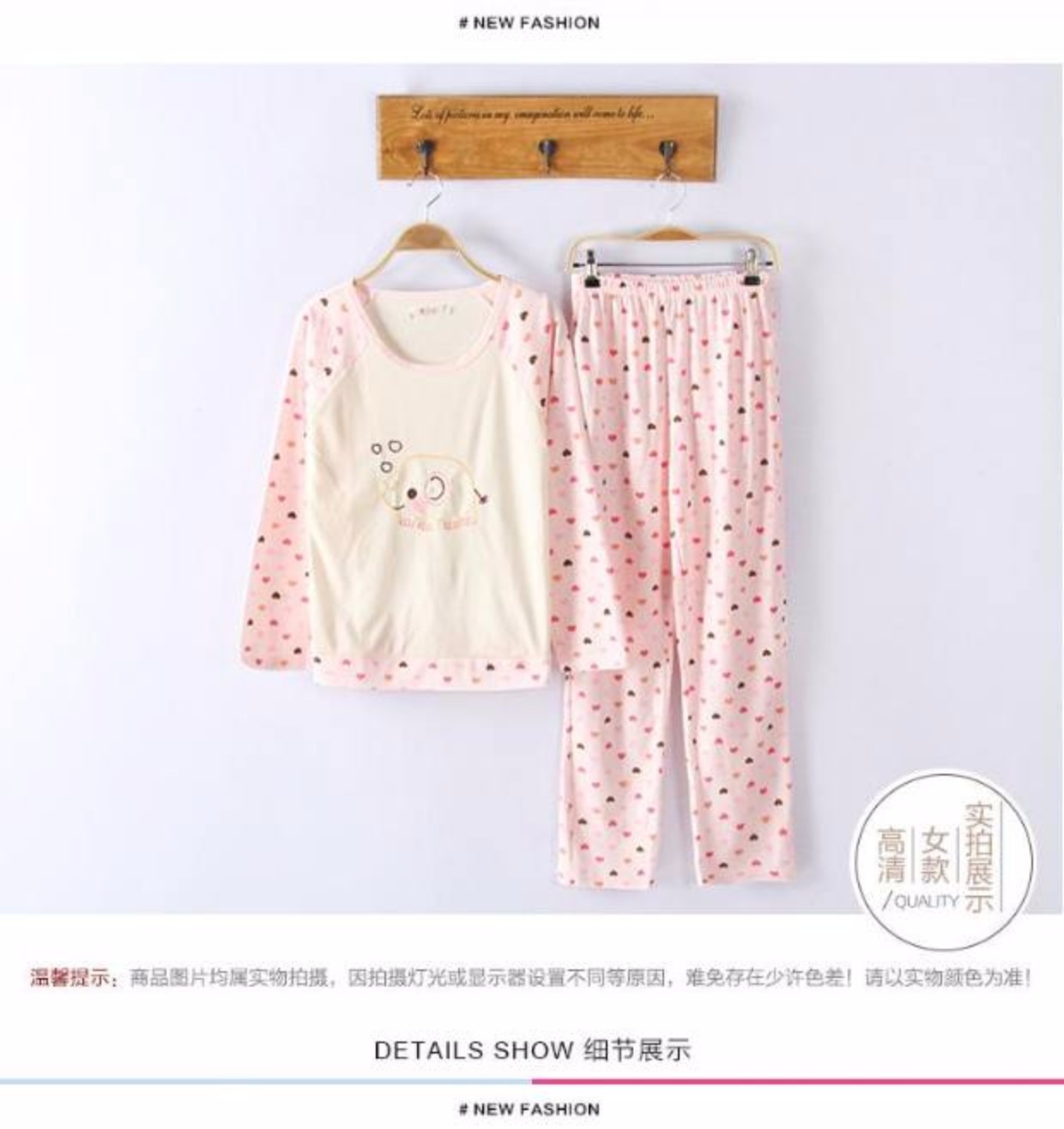 Bộ đồ ngủ nữ cotton dài tay phần mỏng phiên bản Hàn Quốc của bộ đồ mùa xuân và mùa thu cotton tươi phục vụ mùa hè cho sinh viên đồ mặc nhà