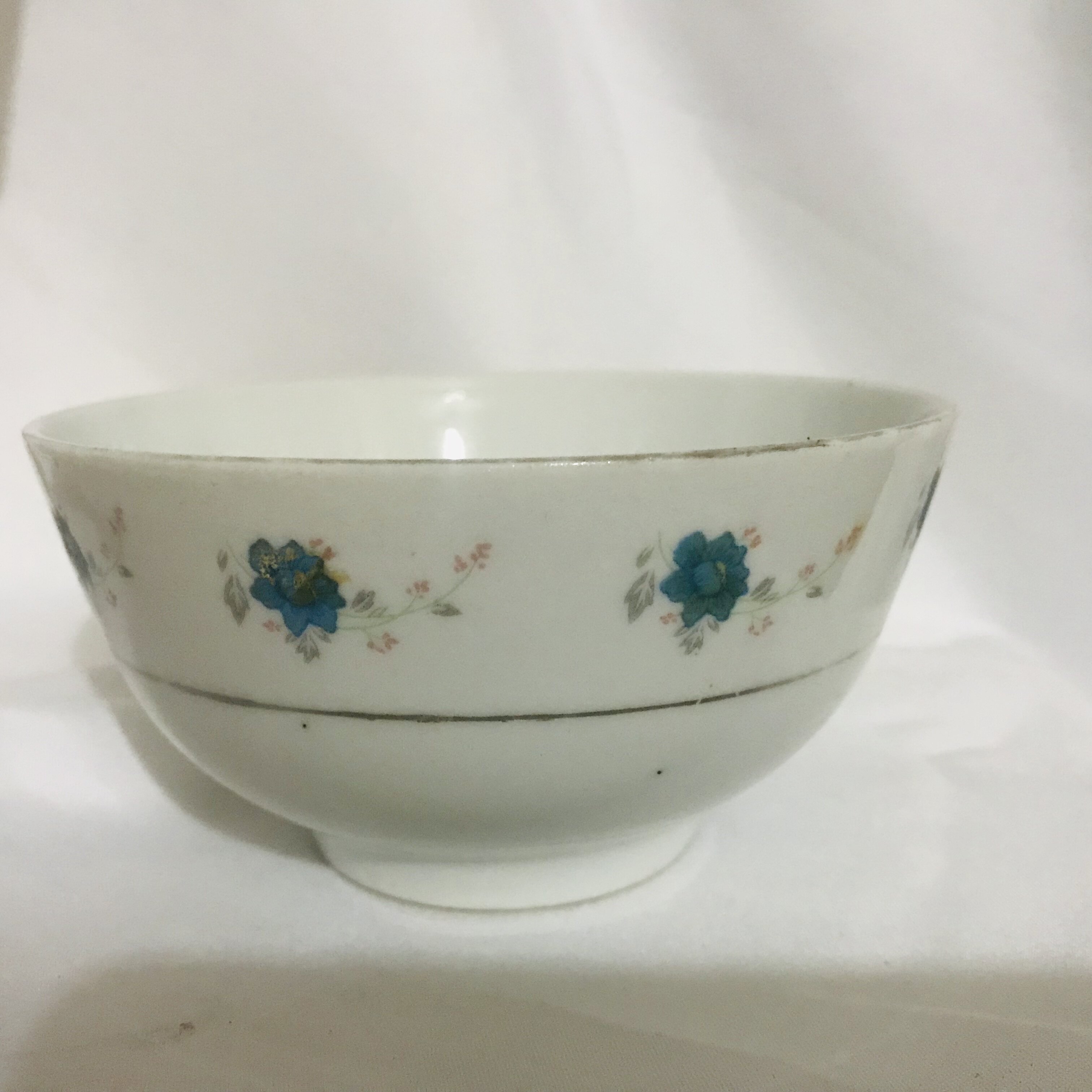 Old Porcelain Bowl Anhui Huangshan Porcelain Factory 866 Folk Eight 90s nostalgic old objects