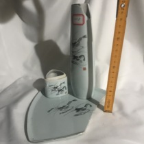 Porcelain plate jar vase flower block 1218 pieces see figure