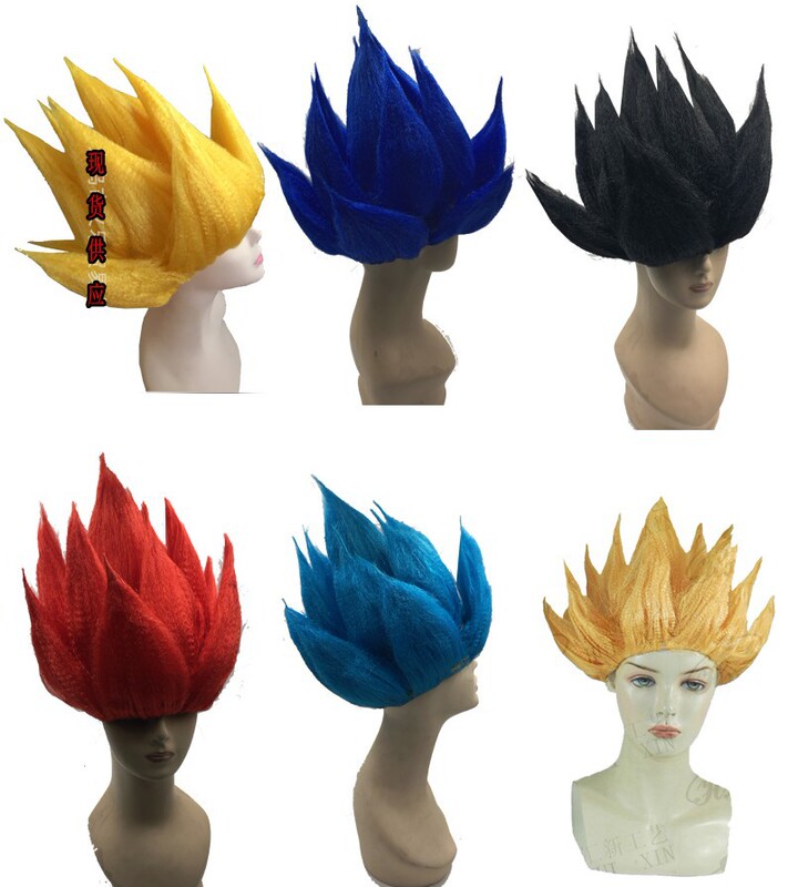 Dragon Ball Cos Wig Super Saiyan Wig Halloween Sun Wukong Cosplay Wig Props Performance