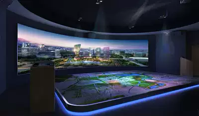 Multimedia electronic sand table Multimedia scene simulation reproduction Three-dimensional animation model 3D object decoration
