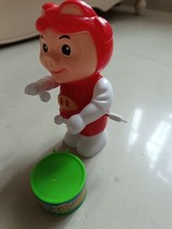 Pigman beats the drum childrens toys red toy drum beats the drum
