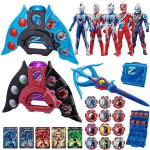 泽塔奥特曼勋章变身器卡片阿尔法软胶人偶升华器弓男孩玩具套装Z