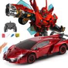 【一年保修】遥控变形玩具金刚汽车机器人赛车男孩儿童玩具礼物C