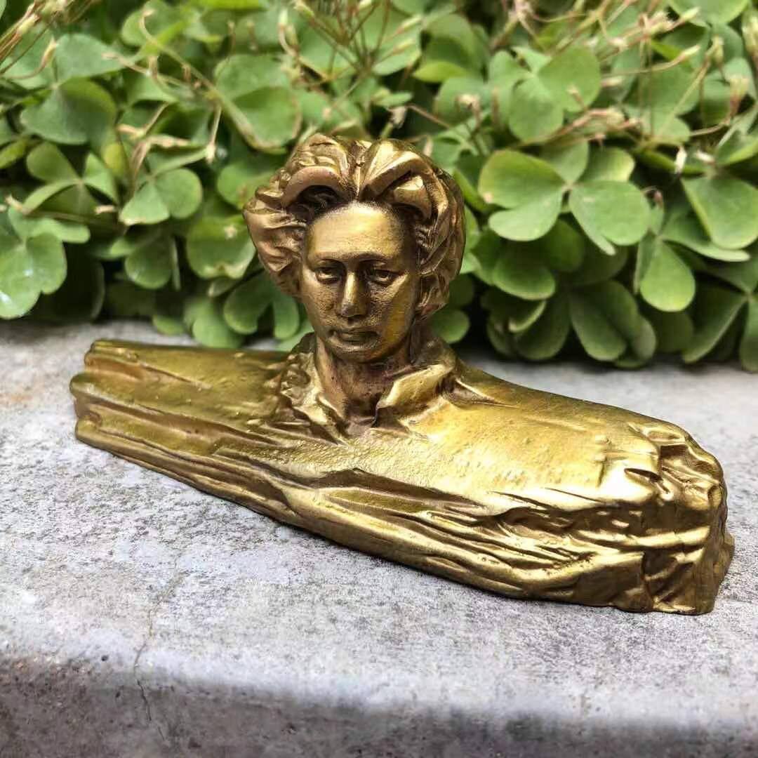 Mao Chairman bronze statue swinging piece Mao Zedong Elephant youth bust bust Statue Home Decoration Handicraft Gift-Taobao