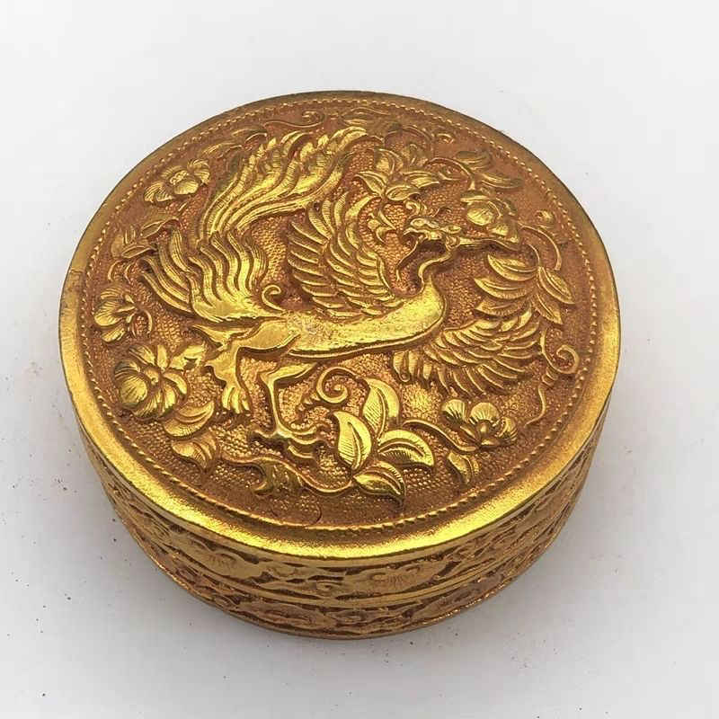 方型铜墨盒-墨盒/墨匣-7788工艺画