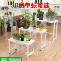 30 wide single sheet iron art display rack clothing store window display rack holding flower flowers and meat green plant pot table