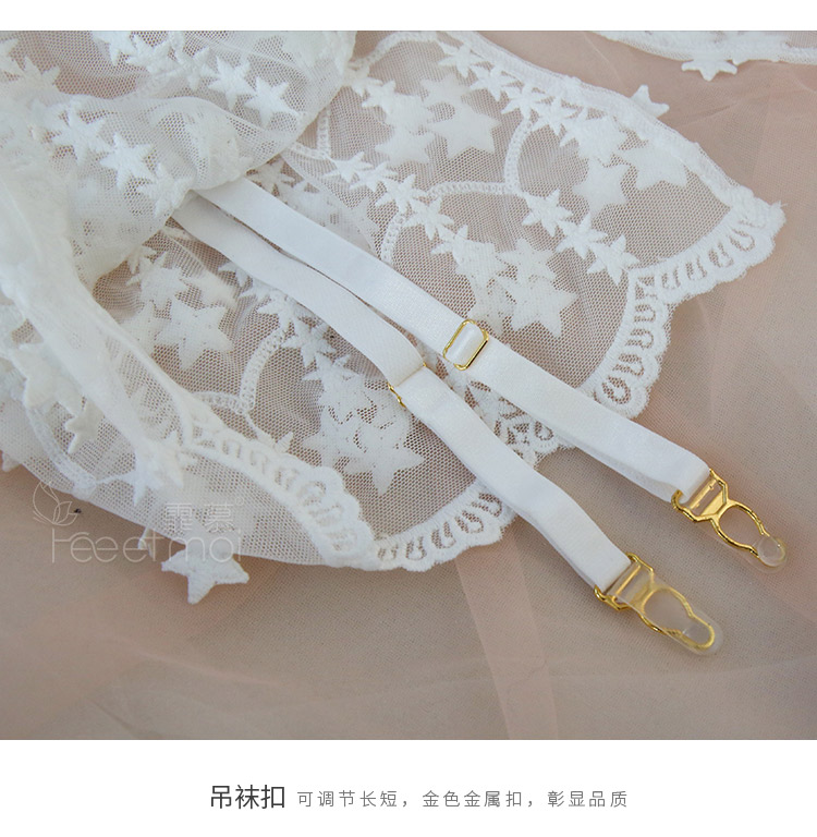 Garter set cám dỗ gợi cảm Sao trong suốt sợi tơ Nhật Bản thong sling ba bộ phụ nữ dây nịt cơ thể co dãn