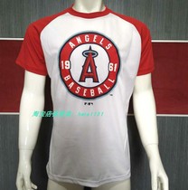 MLB Major League Baseball Angels Los Angeles Angels Short Sleeve T-shirt Half Sleeve Men and Women Couple Quick Dry Sports