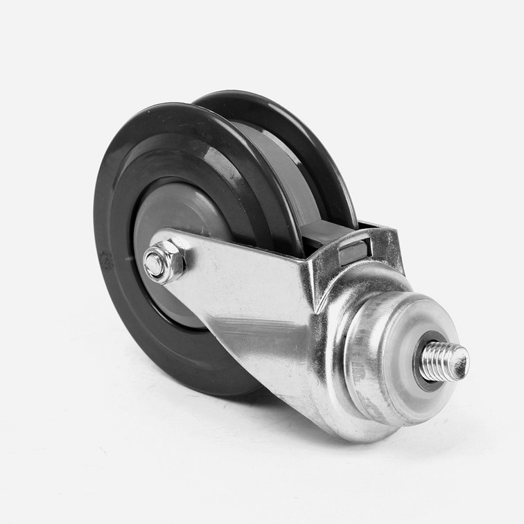 Liyu supermarket shopping cart adult European trolley universal caster 4 inch 2 piece elevator wheel Shanghai factory direct sale