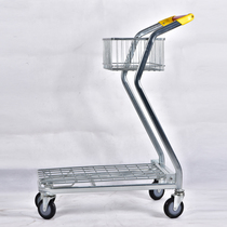 Liyu Jingmu supermarket fruit store double-decker shopping cart KTV wine trolley basket vegetable factory direct sales recommendation