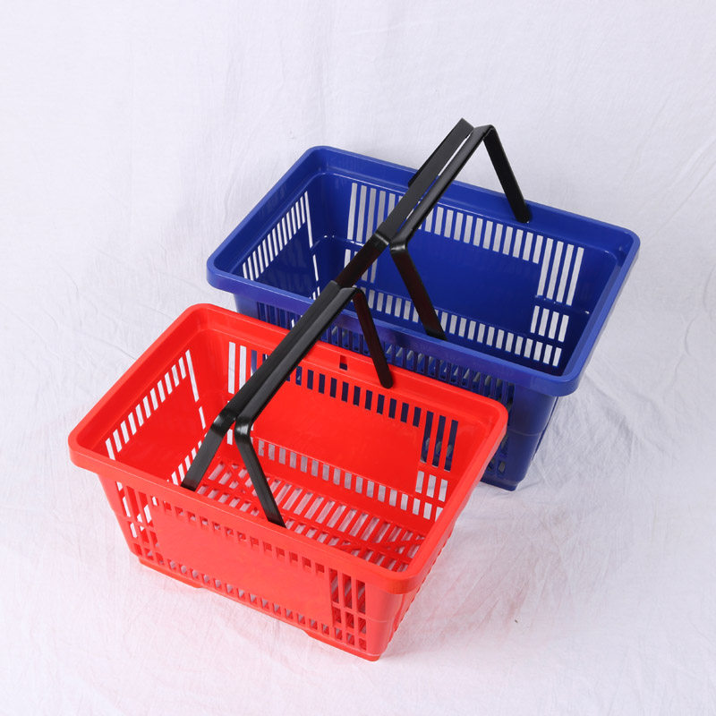 Liyu supermarket shopping basket Plastic built-in portable basket Shanghai convenience store revolving basket large adult shopping recommendation