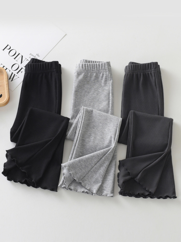Girls' Flared Pants Spring Thin Style 2026 New Children's Long Pants Spring and Autumn Style for Older Girls Slightly Flared Pants