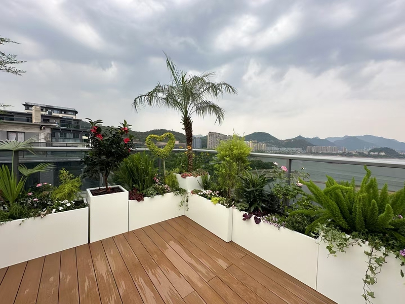 50cm Wide Metal Folding Frame + Pp Resin Inner Liner with Built-In Water Storage Double-Layer Flower Box 50cm Wide Metal Folding Frame + Pp Resin Inner Liner with Built-In Water Storage Double-Layer Flower Box