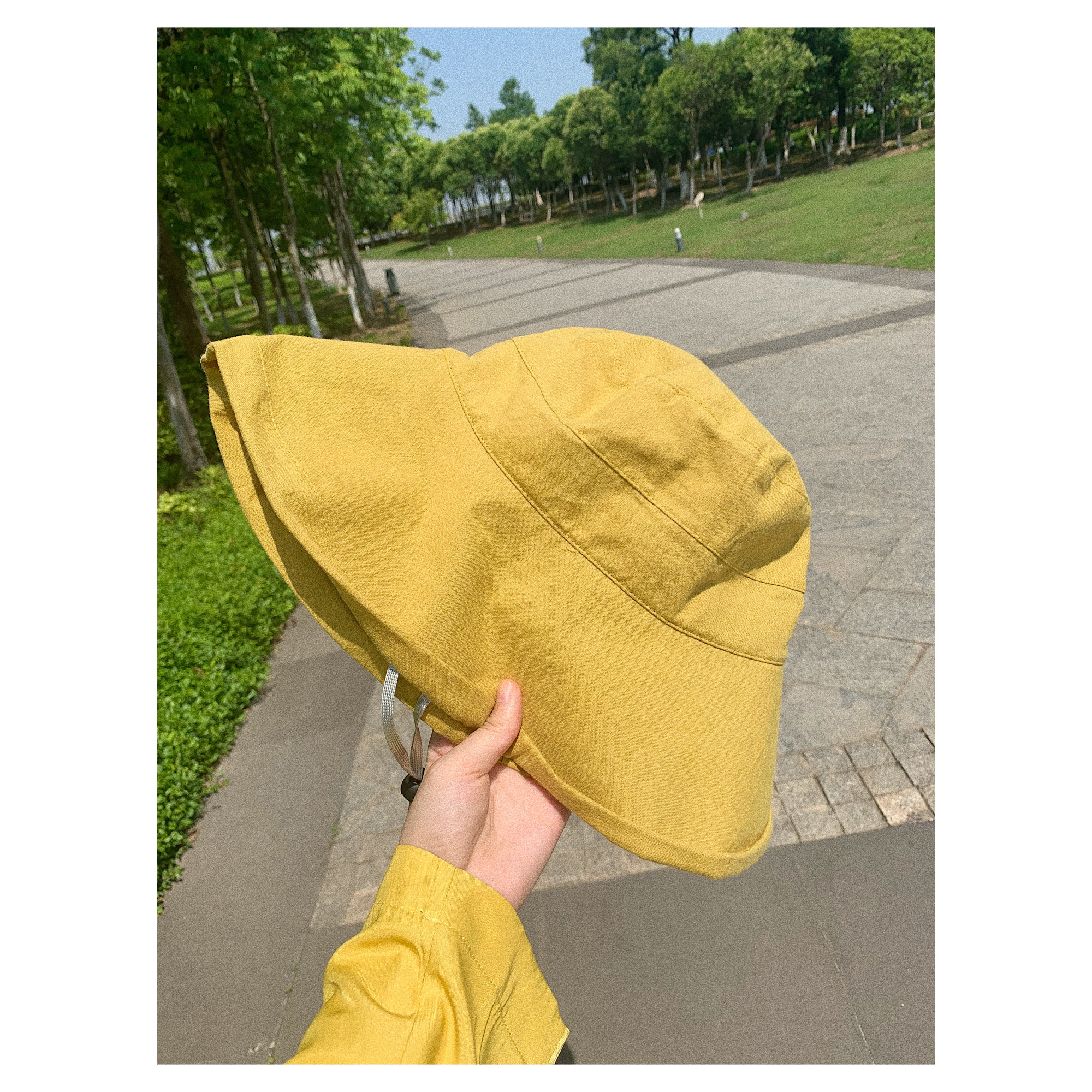 (Little Red's Temple) 100% Ma Du's house The little yellow hat for summer is finally here A sun hat