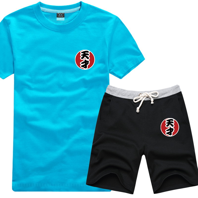 跑男夏装班服情侣套装奔跑吧兄弟陈赫同款天才