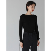  RandomPiece Full wool Embroidered Drawstring lazy knitted Bottoming shirt