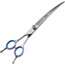 Xuanniao pet curved scissors pet grooming scissors professional left-handed dog hair trimming scissors 7 5 8 inches imported steel