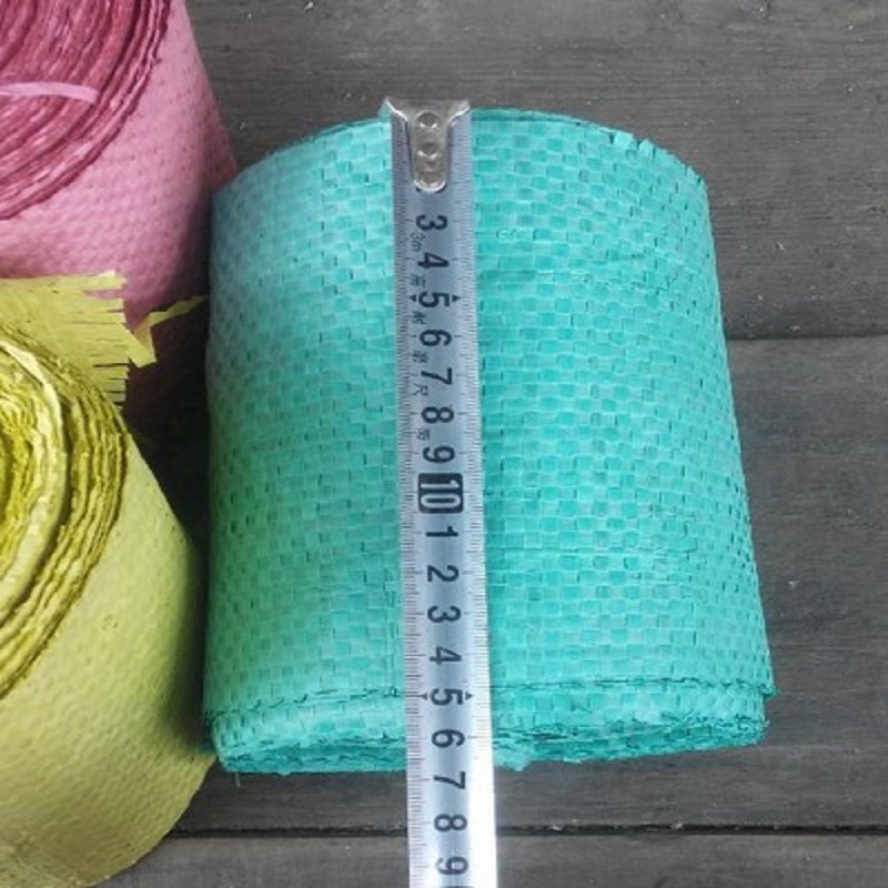 Machine with woven bag winding belt, plastic packaging cloth, red, blue and green stainless steel film, cable snakeskin strip