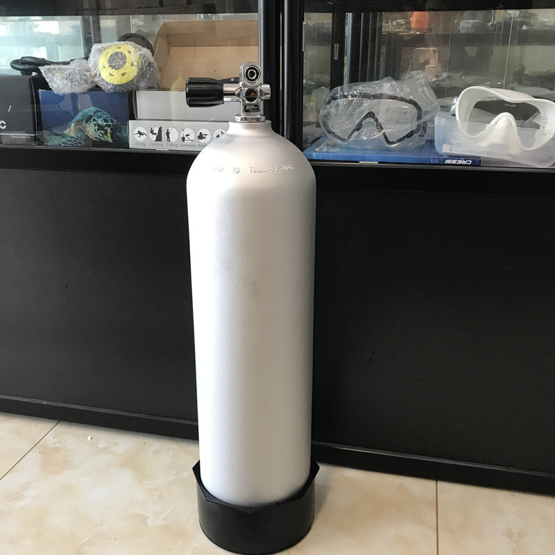 Aluminum alloy submersible cylinder oxygen tank professional scuba diving equipment 12L diving bottle 12 liter diving aluminum bottle