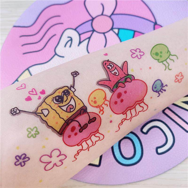 Tattoo Sticker Waterproof Female Sponge Baby Lolita Cartoon Cute Secondary Metaflower Arm Tattoo Sticker-Taobao