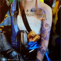 Buy two get one free watchman pioneer tattoo stickers Shimada Hanzo Hanzo tattoo stickers cosplay continuous waterproof