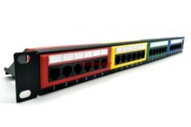 1U Category 6 24-port network distribution frame CAT6 unshielded color distribution frame OEM OEM