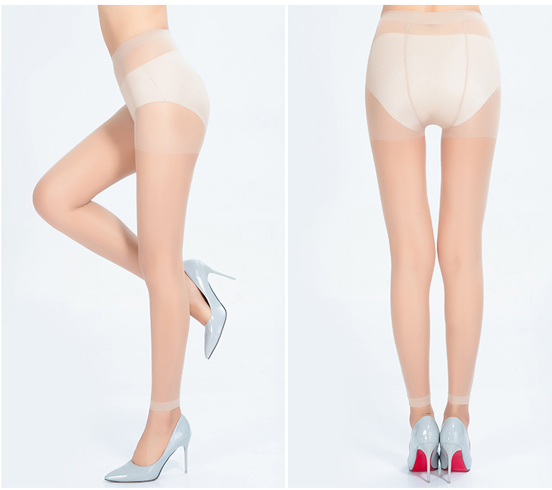Vớ không có vớ, chín quần, phần mỏng, đáy, chống móc, nữ, mùa hè, 9 điểm, màu thịt, Langsha, không có chân, quần bó sát quần tất đen