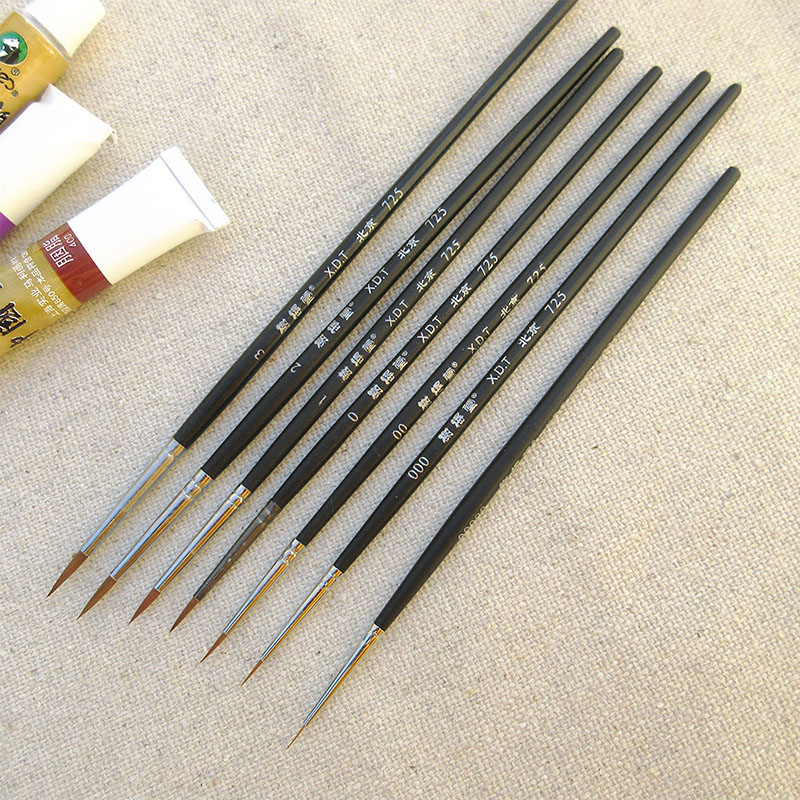 Xide Tang 725 face pen Ultra-fine watercolor painting Chinese painting 00000 Ultra-fine extra-fine watercolor pen hook line pen Nylon