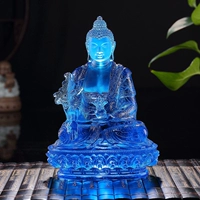 Liuli Buddha Статуя Фармацевт Будда Грин дю -дю мать Веншу Байду Мать Лотос Свежие фермеры на всю жизнь на всю жизнь