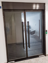 Chongqing office store shop spring automatic induction door fingerprint password swipe card access control glass door