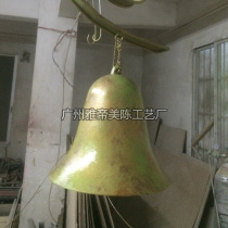 FRP carving Christmas dress up commercial space beautiful Chen atrium hanging decoration large bell foam sculpture customized