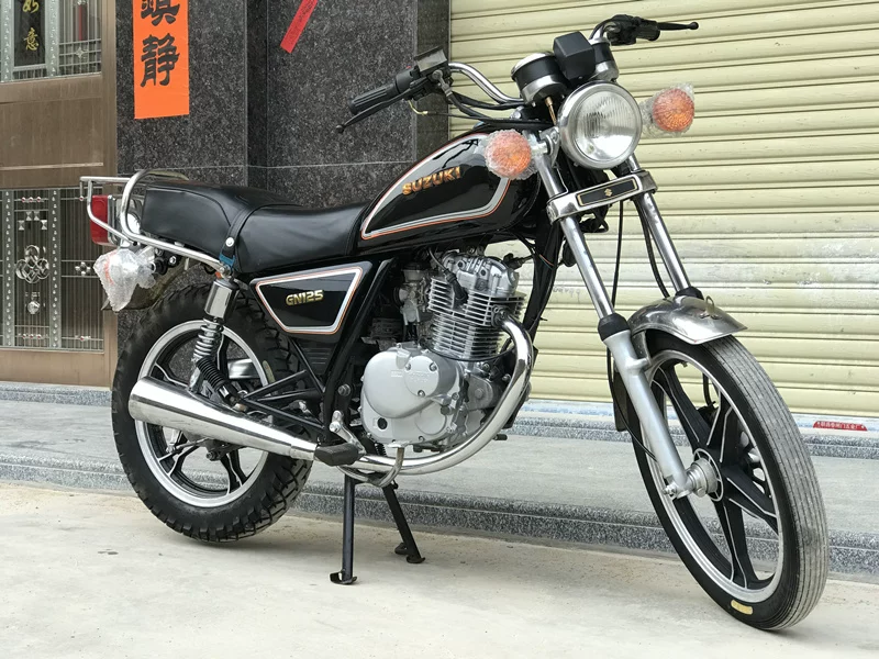 Б/у Сузуки мотоцикл GN125CC Импортированный Принц Принц Мужской мотоцикл Мотоцикл