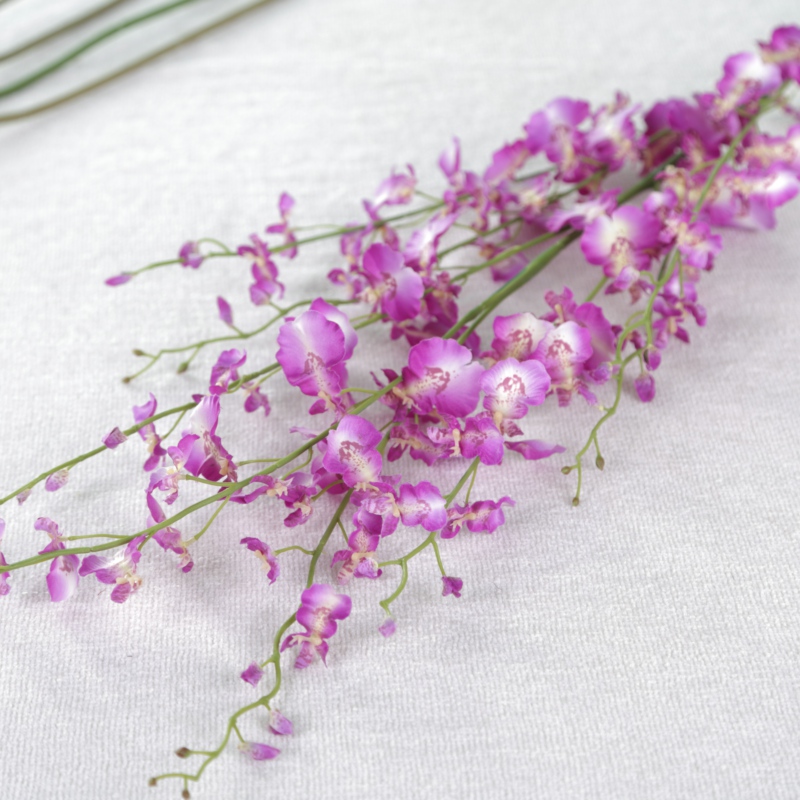 110 cm European-style dancing orchid oncidium simulation fake bouquet long branch silk flower interior decorations placed flowers