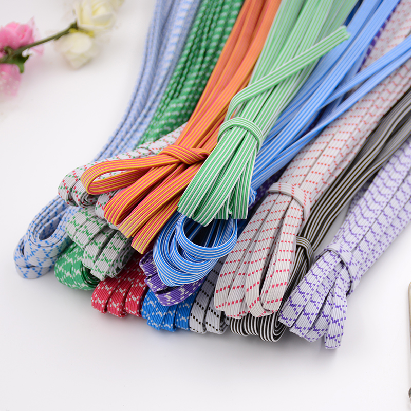 Household color wide flat elastic band Rubber band Waist belt double thickened elastic rope rubber band Household clothing accessories