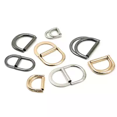 Women's coat trench coat belt waist adjustment pair buckle D-ring D-buckle button metal button D-shaped buckle