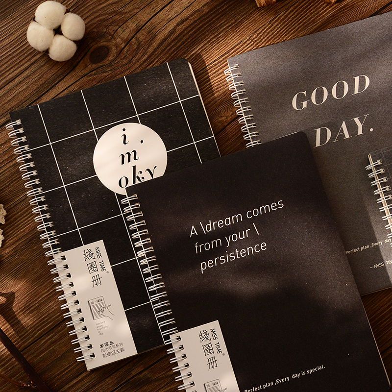 Brief Coil Benson Ins Wind Hand Ledger b5 Literary retro student with thickened crossline notebook notepad