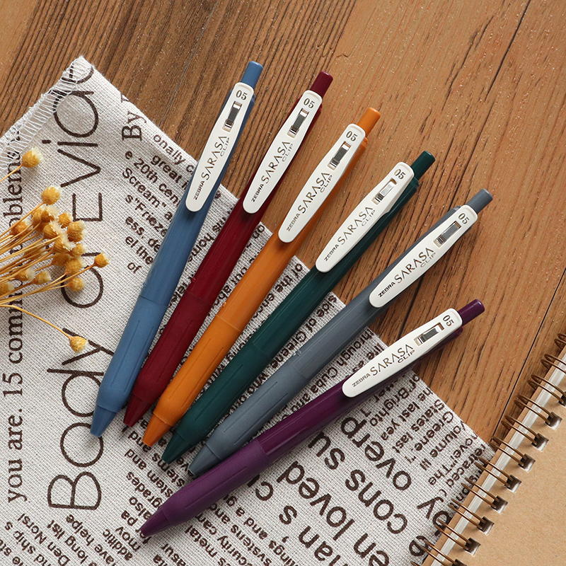 Japan ZEBRA zebra retro pen jj15 by moving medium pen 0 5mm students with colored signature pen water-based pen