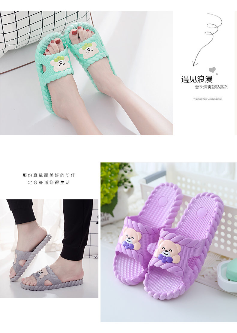 Mua một tặng một đôi 2019 mới miễn phí dép nữ mùa hè nhà tắm trong nhà nhà chống trượt đôi nam cát mát mẻ - Trang chủ dép đi trong nhà mùa hè