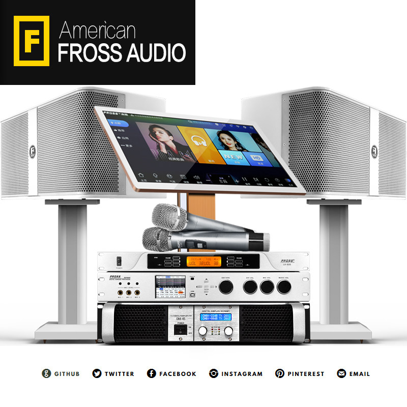Fross Boiling S6 Family KTV Karaoke Sound Set Speaker Home Room Full Equipment