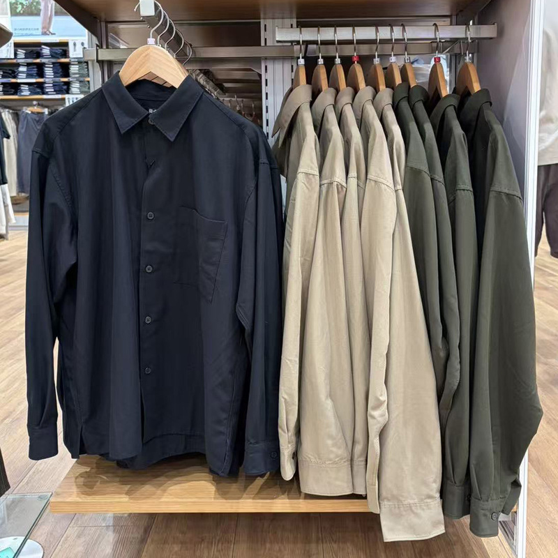 Uniqlo 486614 488793 Men's Easy-Care Casual Shirt/Long-Sleeve Shirt/Air-Conditioning Shirt Uniqlo 486614 488793 Men's Easy-Care Casual Shirt/Long-Sleeve Shirt/Air-Conditioning Shirt