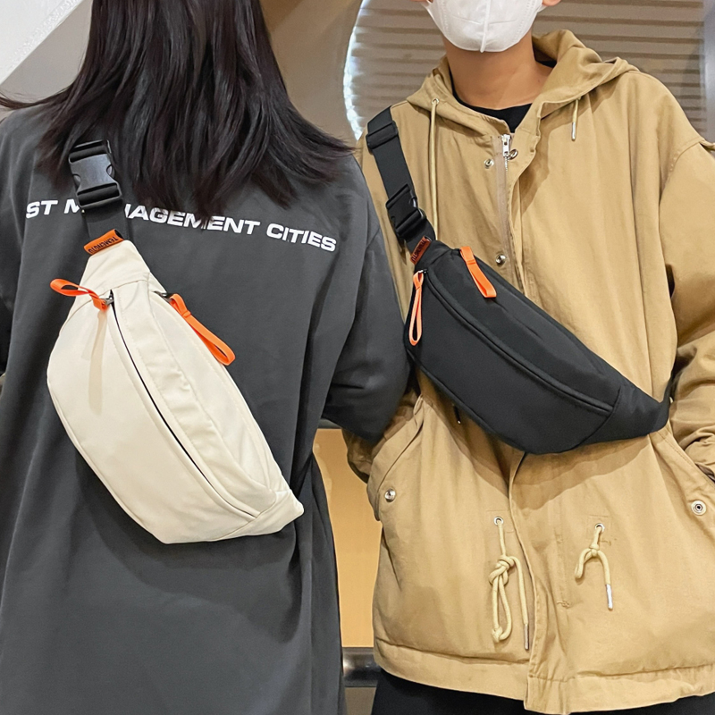 2022 New leisure Male Chest Bag Single Shoulder Sloped Satchel Satchel Slanted bag Bag Tide Han Edition Men's Bag Pocket