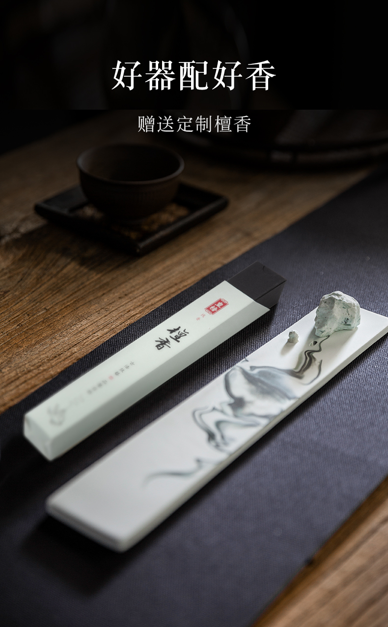 "Ink painting" joss stick inserted incense is the present day yi ceramics incense incense seat sit new Chinese teahouse creative furnishing articles