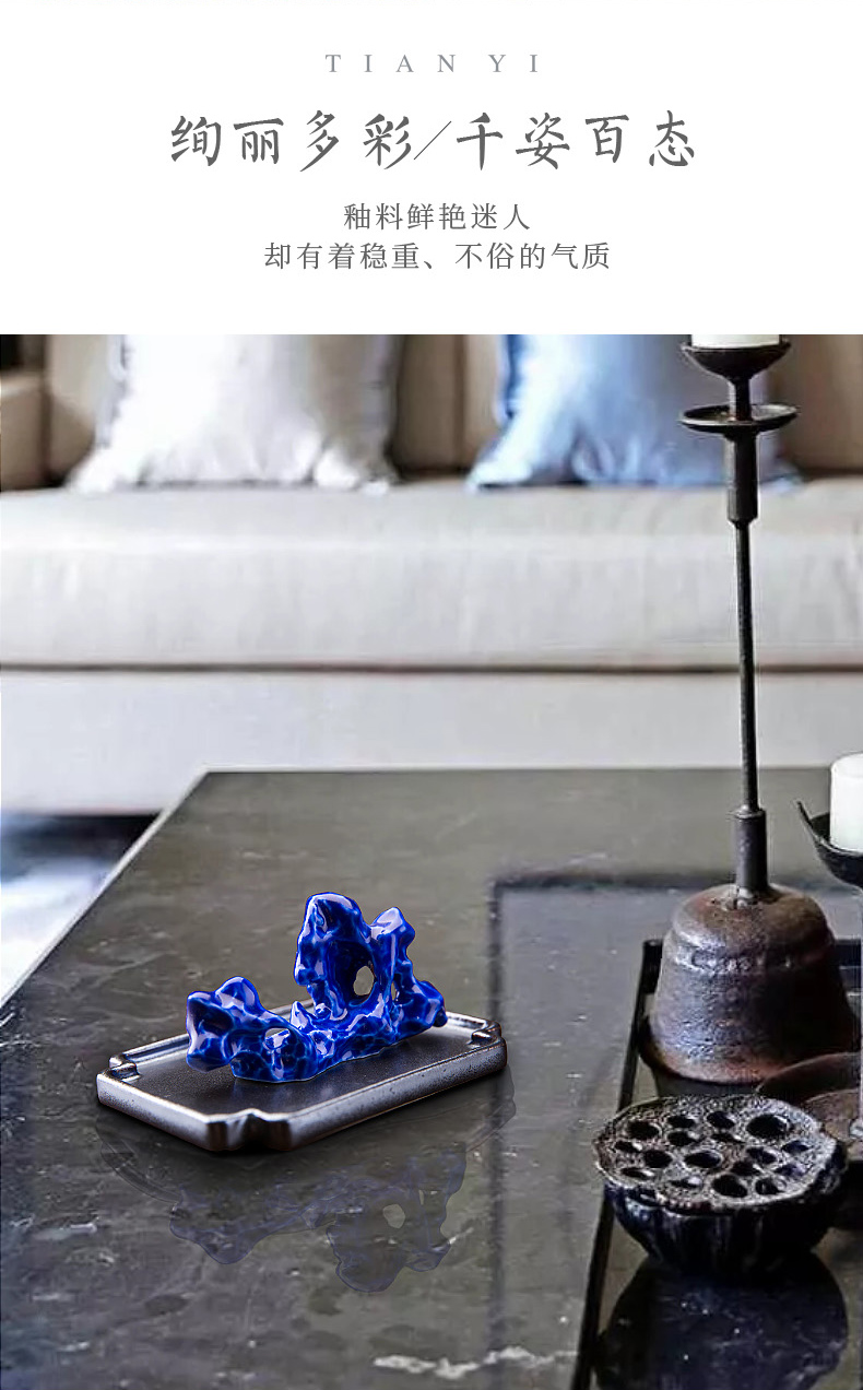 The repose of jingdezhen days yi ceramics taihu furnishing articles "four bijia paperweight tea tea pet accessories