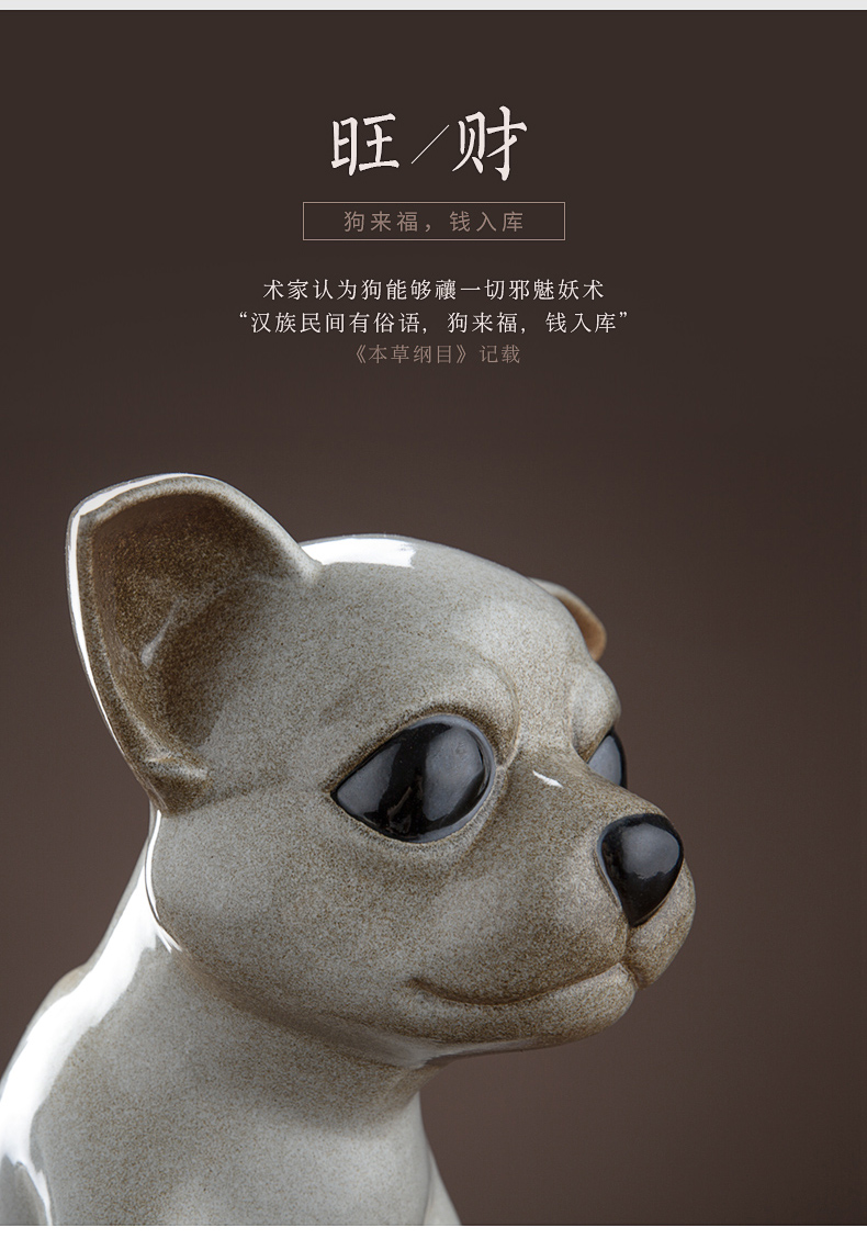 The chihuahua Wilson of jingdezhen day furnishing articles home sitting room indoor soft adornment ceramics handicraft express it in dog