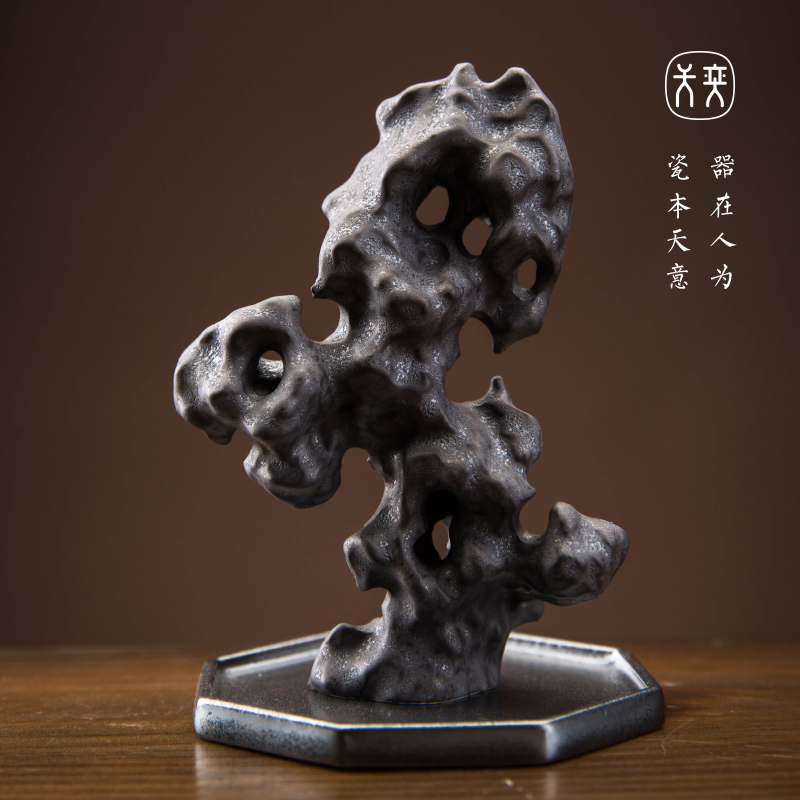 The yi song yi ceramics jingdezhen day accompany furnishing articles ornaments hand - carved tea pets play dry landscape