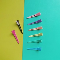 4 5CM spring and summer light-colored frosted single-prong seamless hairpin side hairpin bottom clip DIY handmade hair accessories material accessories