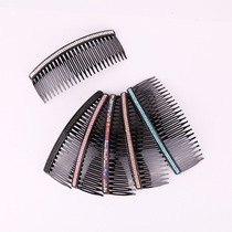 24-tooth two-row chain inlaid plastic comb bangs comb hair comb Korean style fashionable hair comb